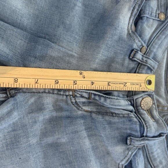 ROCK & REPUBLIC Y2K Berlin Jeans Womens 10 Light Blue Embroidered Pocket Distres - Picture 16 of 16